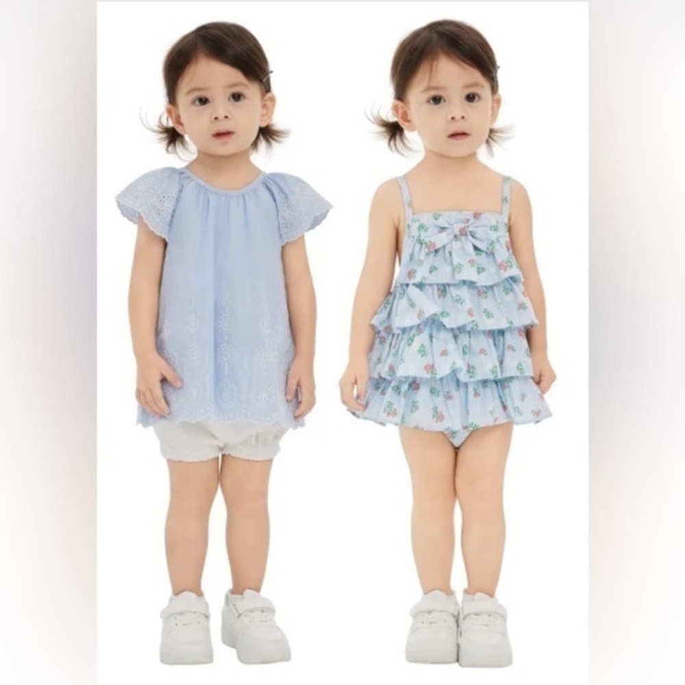 NWT Little Me 3 piece baby girls summer outfits size 24 months